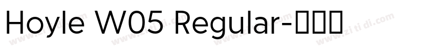Hoyle W05 Regular字体转换